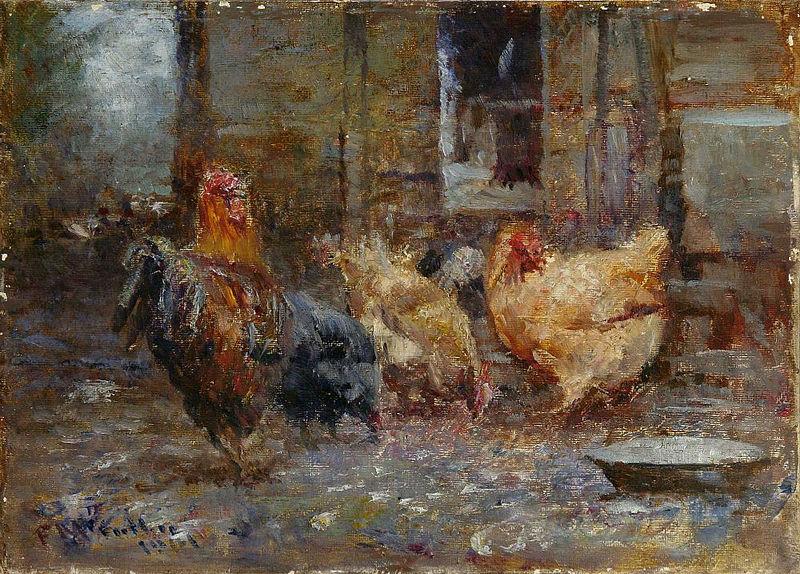Frederick Mccubbin Chickens China oil painting art